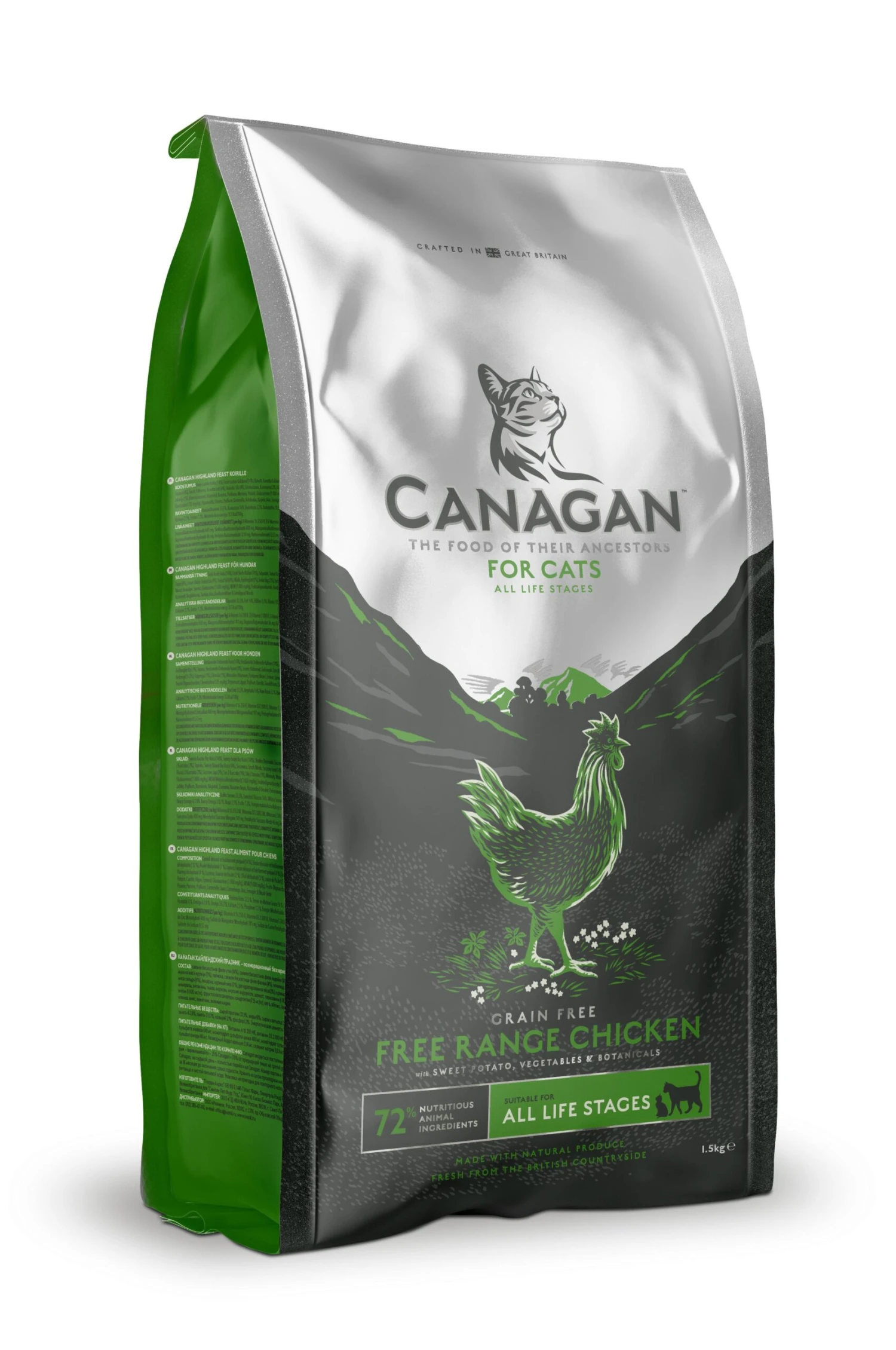 Canagan Free-Run Chicken Dry Cat Food - 1.5kg 3 Canagan Free-Run Chicken Dry Cat Food - 1.5kg