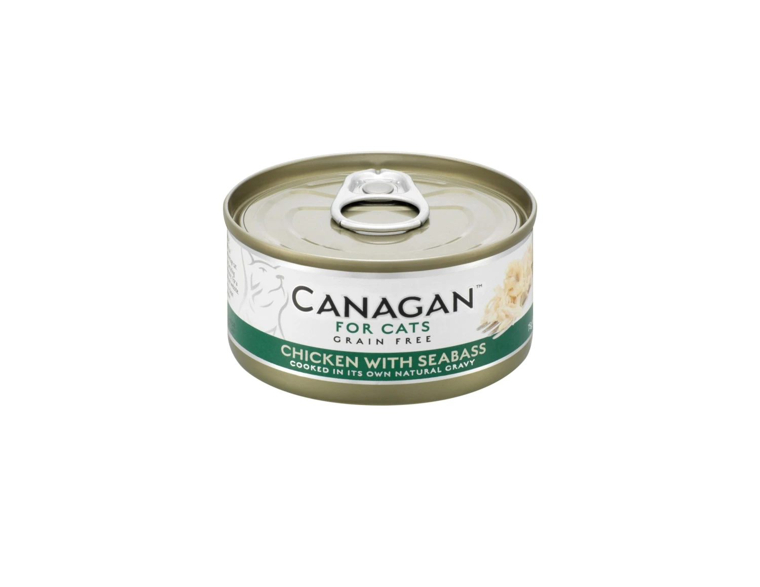 Canagan Fresh Chicken & Seabass Grain Free Wet Cat Food Tins - 12 X 85g 3 Canagan Fresh Chicken & Seabass Grain Free Wet Cat Food Tins - 12 X 85g