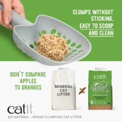 Catit Go Natural Wood Clumping Cat Litter - 15 Litres -Cat Mania Shop Catit Go Natural Wood Cat Litter 15 Litres vetshop 6