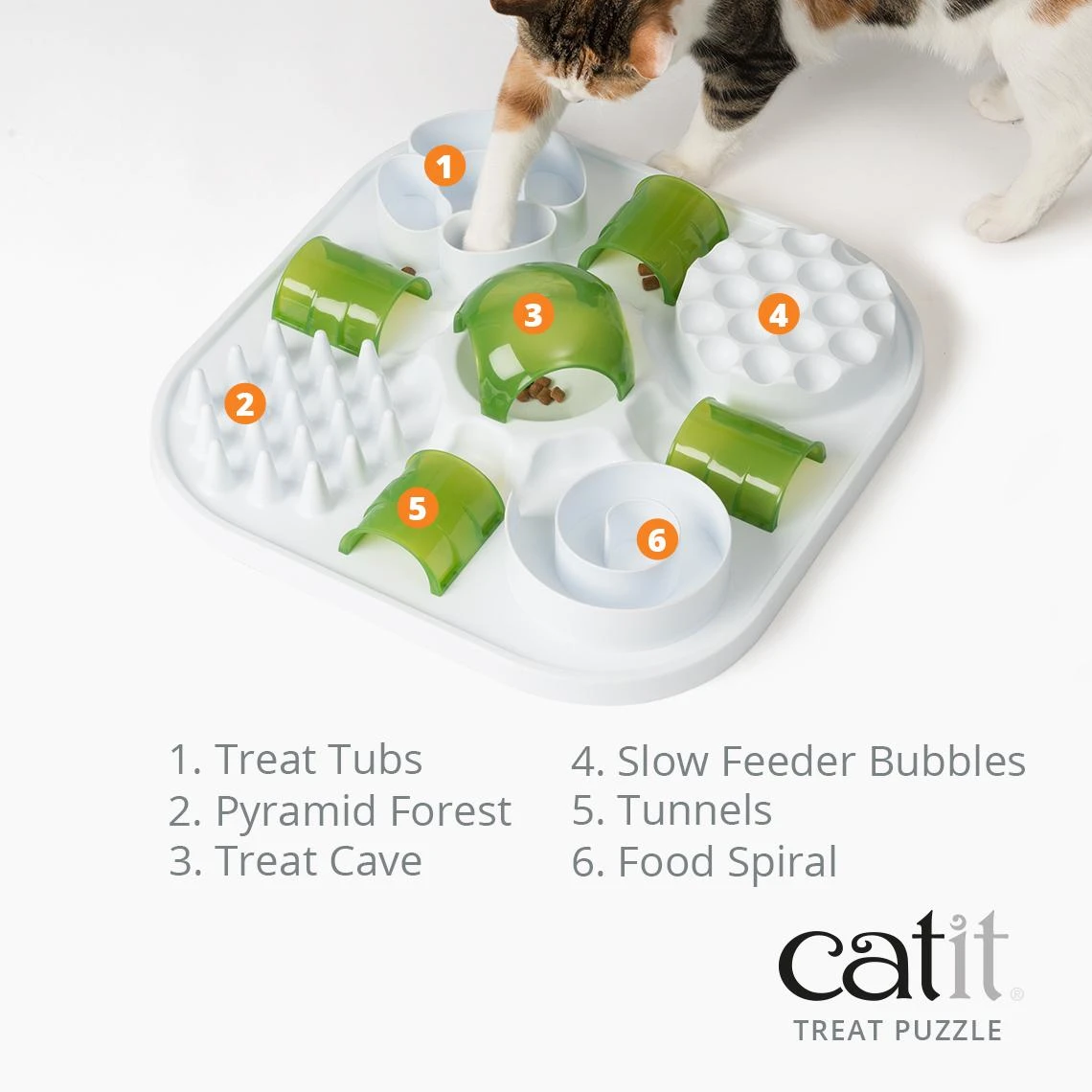 Catit Play Treat Dispensing Puzzle Cat Toy 6 Catit Play Treat Dispensing Puzzle Cat Toy - Image 4