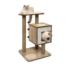 Catit Vesper Cat Scratching Furniture - Walnut