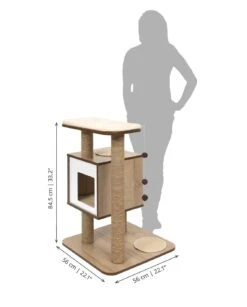 Catit Vesper Cat Scratching Furniture - Walnut -Cat Mania Shop Catit Vesper Cat Scratching Furniture Walnut vetshop 3