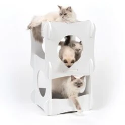 Catit Vesper Condo Tower Cat Furniture - White