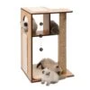 Catit Vesper Large Play Box Cat Furniture - Walnut