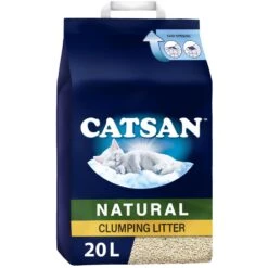 Catsan Natural Biodegradable Clumping Cat Litter - 20L