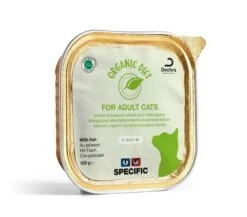 Dechra SPECIFIC Adult BIO-W Organic Fish Wet Cat Food Trays - 32 X 100g
