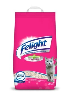 Felight Antibacterial Non-Clumping Cat Litter - 20 Litre