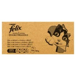 Felix As Good As It Looks Doubly Delicious Adult Mixed Selection Wet Cat Food Pouches - 120 X 100g -Cat Mania Shop Felix As Good As It Looks Doubly Delicious Adult Mixed Selection Wet Cat Food Pouches 120 x 100g vetshop 6