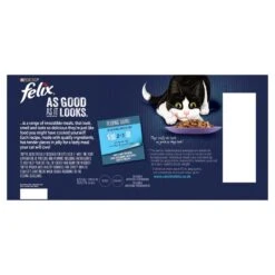 Felix As Good As It Looks Senior Mixed Selection In Jelly Wet Cat Food Pouches - 40 X 100g -Cat Mania Shop Felix As Good As It Looks Senior Mixed Selection 44 Pack 100G vetshop 7