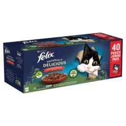 Felix Naturally Delicious Countryside Selection In Jelly Wet Cat Food Pouches - 40 X 80g -Cat Mania Shop Felix Naturally Delicious Country Selection Jelly Wet Cat Food Pouches 40 x 80g vetshop 9