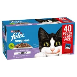 Felix Mixed Selection In Jelly Wet Cat Food Pouches - 40 X 100g -Cat Mania Shop Felix Pouch Mixed Selection Cat Food 40 Pack 100g vetshop 3
