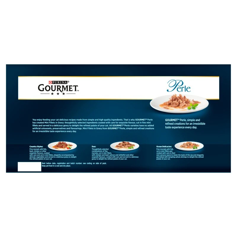 Gourmet Perle Chef's Collection In Gravy Wet Cat Food Pouches - 60 X 85g 7 Gourmet Perle Chef's Collection In Gravy Wet Cat Food Pouches - 60 X 85g - Image 5