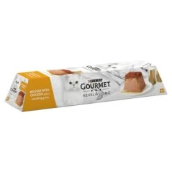 Gourmet Revelations Beef & Chicken In Gravy Wet Cat Food Mousses - 48 X 57g