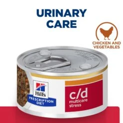 Hill's Prescription Diet Urinary Stress Stew With Chicken And Vegetables Wet Cat Food Can- 24 X 82g -Cat Mania Shop Hills Prescription Diet CD Urinary Stress Stew with Chicken and Vegetables Wet Cat Food Can 24 x 82g vetshop 2