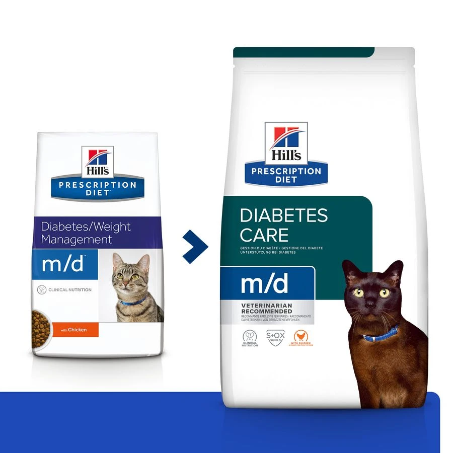 Hill's Prescription Diet M/D Diabetes/Weight Management Cat Food - 1.5Kg 7 Hill's Prescription Diet M/D Diabetes/Weight Management Cat Food - 1.5Kg - Image 5