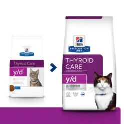 Hill's Prescription Diet Y/d Thyroid Care Dry Cat Food - 3kg -Cat Mania Shop Hills Prescription Diet Feline Y D Dry Cat Food 5Kg vetshop 3
