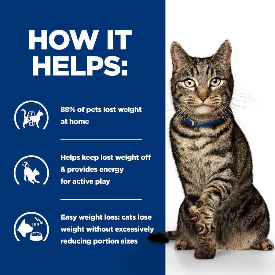 Hill's Prescription Diet Metabolic Weight Management With Chicken Dry Cat Food - 1.5kg 9 Hill's Prescription Diet Metabolic Weight Management With Chicken Dry Cat Food - 1.5kg - Image 7