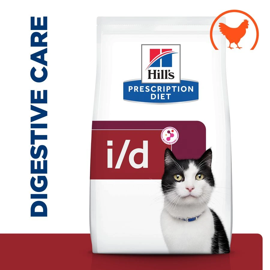 Hill's Prescription Diet I/d Digestive Care Dry Cat Food - 3kg 3 Hill's Prescription Diet I/d Digestive Care Dry Cat Food - 3kg