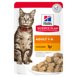 Hills Hill's Science Plan Adult Chicken Cat Food Pouches - 12 X 85g