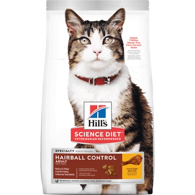 Hills Hill's Science Plan Adult Hairball & Indoor Chicken Dry Cat Food - 1.5kg 3 Hills Hill's Science Plan Adult Hairball & Indoor Chicken Dry Cat Food - 1.5kg