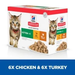 Hills Hill's Science Plan Kitten Wet Multipack Chicken & Turkey Flavour - 48x85g 14 Hills Hill's Science Plan Kitten Wet Multipack Chicken & Turkey Flavour - 48x85g -Cat Mania Shop Hills Science Plan Kitten Wet Multipack Chicken Turkey Flavour 48x85g vetshop 3