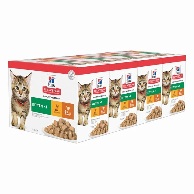 Hills Hill's Science Plan Kitten Wet Multipack Chicken & Turkey Flavour - 48x85g 8 Hills Hill's Science Plan Kitten Wet Multipack Chicken & Turkey Flavour - 48x85g - Image 6