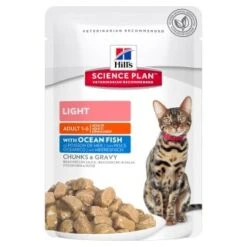 Hills Hill's Science Plan Light Fish Multipack Cat Pouches - 12 X 85g