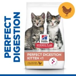 Hills Hill's Science Plan Perfect Digestion Kitten Dry Food With Chicken & Brown Rice - 7kg -Cat Mania Shop Hills Science Plan Perfect Digestion Kitten Dry Food With Chicken Brown Rice 7kg vetshop 3