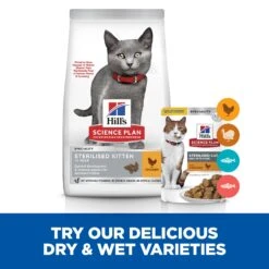 Hills Hill's Science Plan Sterilised Kitten Dry Food Chicken - 7 Kg -Cat Mania Shop Hills Science Plan Sterilised Kitten Dry Food Chicken 7 kg vetshop 4