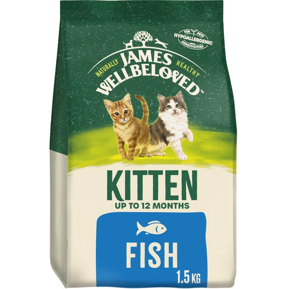 James Wellbeloved Kitten Complete Dry Cat Food Biscuits Fish - 1.5kg 3 James Wellbeloved Kitten Complete Dry Cat Food Biscuits Fish - 1.5kg