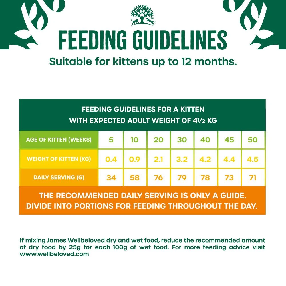 James Wellbeloved Kitten Complete Dry Cat Food Biscuits Fish - 1.5kg 8 James Wellbeloved Kitten Complete Dry Cat Food Biscuits Fish - 1.5kg - Image 6