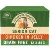 James Wellbeloved Senior Grain Free Chicken In Jelly Wet Cat Food Pouches - 12 X 85g -Cat Mania Shop James Wellbeloved Senior Chicken in Jelly Cat Pouches 12 x 85g vetshop 1