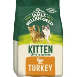 James Wellbeloved Kitten Complete Dry Cat Food Biscuits Turkey - 1.5kg -Cat Mania Shop James Wellbeloved Turkey Rice Dry Kitten Food 1 5kg vetshop 9