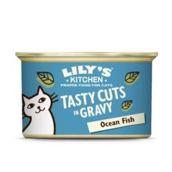 Lily's Kitchen Tasty Cuts Fish In Gravy Wet Cat Food Tins - 24 X 85g