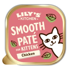 Lily's Kitchen Kitten Chicken Pate Wet Cat Food Trays - 19 X 85g