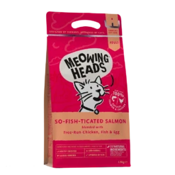 Meowing Heads So-fish-ticated Salmon Dry Cat Food - 1.5kg