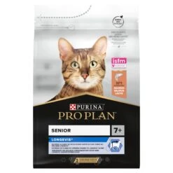 Pro Plan Senior Adult 7+ Salmon Dry Cat Food - 3kg -Cat Mania Shop PRO PLAN Original Senior longevis Salmon Dry Cat Food 3kg vetshop 3