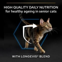 Pro Plan Senior Adult 7+ Salmon Dry Cat Food - 3kg -Cat Mania Shop PRO PLAN Original Senior longevis Salmon Dry Cat Food 3kg vetshop 7