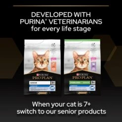 Pro Plan Senior Adult 7+ Salmon Dry Cat Food - 3kg -Cat Mania Shop PRO PLAN Original Senior longevis Salmon Dry Cat Food 3kg vetshop 98