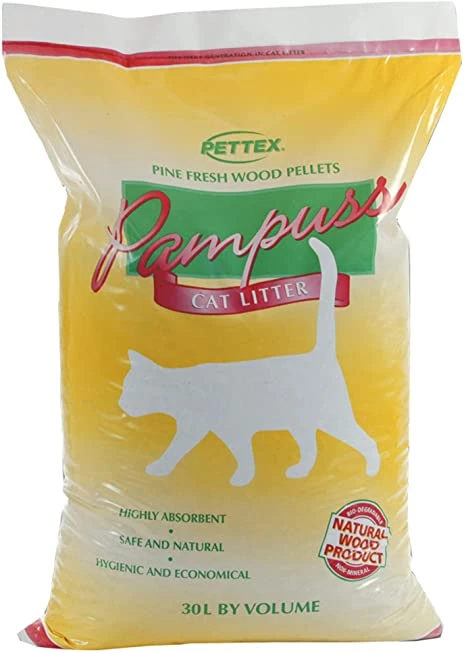Pettex Pampuss Wood Cat Litter - 30L 4 Pettex Pampuss Wood Cat Litter - 30L - Image 2