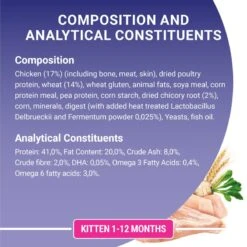 Purina One Chicken And Whole Grain Junior/Kitten Dry Cat Food - 2.8kg -Cat Mania Shop Purina ONE Adult Kitten Junior Food Chicken and Whole Grain Dry Cat Food 2.8KG vetshop 4