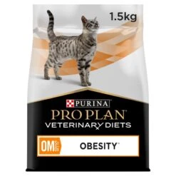 Pro Plan Veterinary Diet Feline OM ST/OX Obesity Management Dry Cat Food - 1.5kg