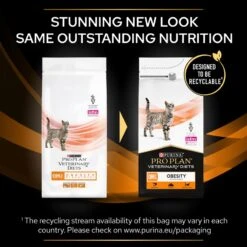 Cat Mania Shop -Cat Mania Shop Purina Veterinary Diet Feline OM ST OX Obesity Management Dry Cat Food 1 5Kg vetshop 2