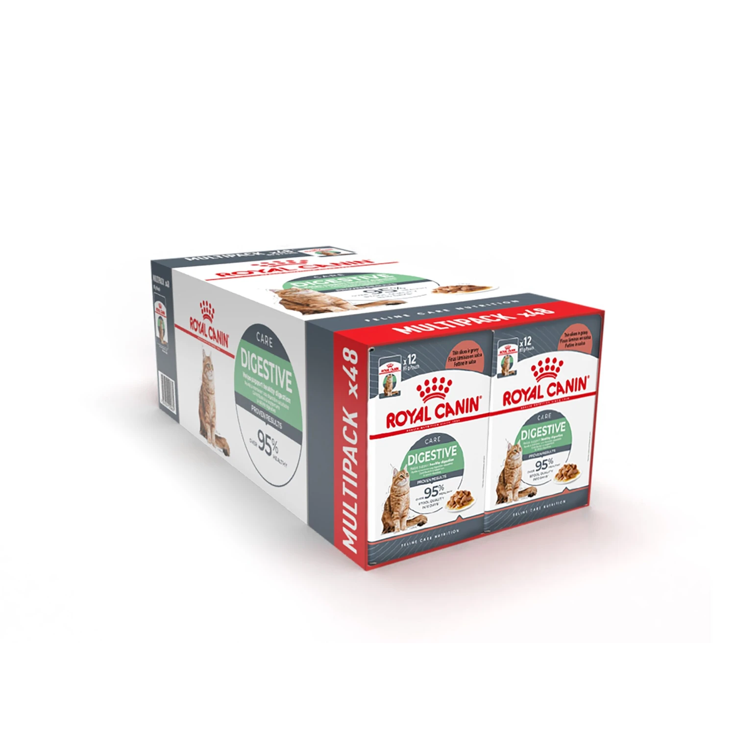 Royal Canin Adult Digest Sensitive Care In Gravy Wet Cat Food Pouches - 48 X 85g 3 Royal Canin Adult Digest Sensitive Care In Gravy Wet Cat Food Pouches - 48 X 85g