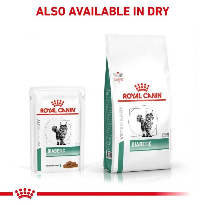 Royal Canin Veterinary Diet Feline Adult Diabetic S/O Wet Cat Food Pouches - 48 X 85g 6 Royal Canin Veterinary Diet Feline Adult Diabetic S/O Wet Cat Food Pouches - 48 X 85g - Image 4