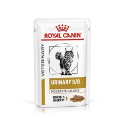 Royal Canin Veterinary Diet Feline Adult Urinary Moderate Calorie In Gravy Wet Cat Food Pouches- 48 X 85g