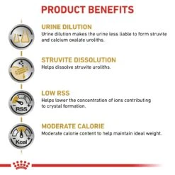 Royal Canin Veterinary Diet Feline Adult Urinary Moderate Calorie In Gravy Wet Cat Food Pouches- 48 X 85g 13 Royal Canin Veterinary Diet Feline Adult Urinary Moderate Calorie In Gravy Wet Cat Food Pouches- 48 X 85g -Cat Mania Shop Royal Canin Feline Urinary S O Moderate Calorie Wet Cat Food 48 x 100G vetshop 4
