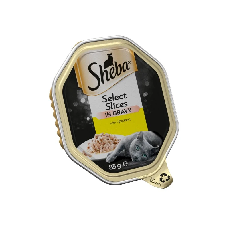 Sheba Select Slices Chicken In Gravy Wet Cat Food Trays - 22 X 85g 4 Sheba Select Slices Chicken In Gravy Wet Cat Food Trays - 22 X 85g - Image 2