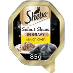 Sheba Select Slices Chicken In Gravy Wet Cat Food Trays - 22 X 85g