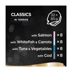 Sheba Classics Adult Wet Cat Food Trays Ocean Collection In Terrine - 32 X 85g -Cat Mania Shop Sheba Classics Adult Wet Cat Food Trays Ocean Collection in Terrine 32x85 vetshop 5